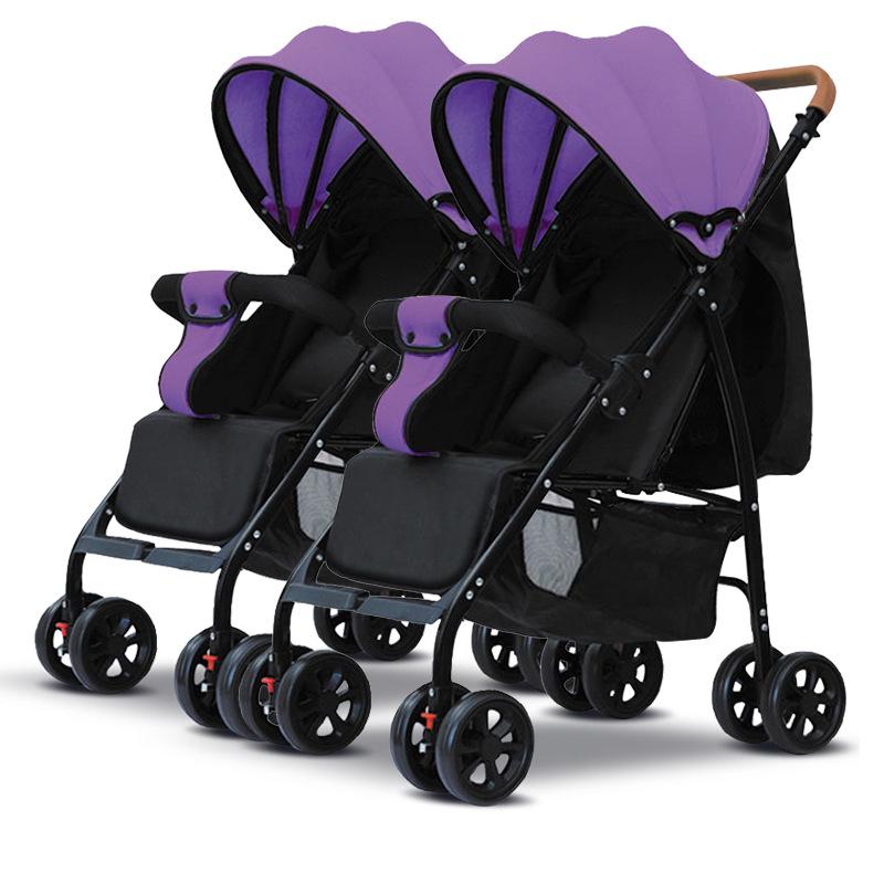 Легкая коляска для близнецов: Складной, сидячий и лежачий вариант для детей