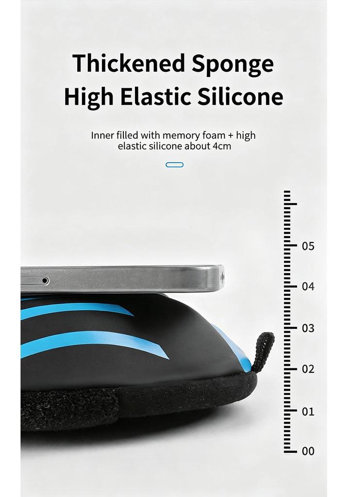 3D Ergonomic Silicone Bike Saddle Cover, High Elastic Shock Absorption, Breathable Non-Slip Cushion for Mountain Cycling