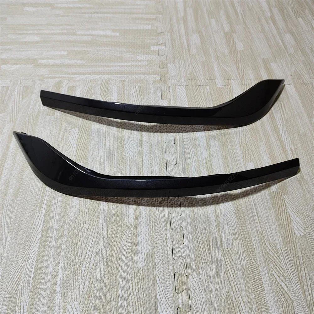 2Pcs For VW Golf 8 MK8 GTI R-Line 2020-2024 Car Front Bumper Side Splitter Spoiler Trim Fog Light Canard Black Body Kits Tuning