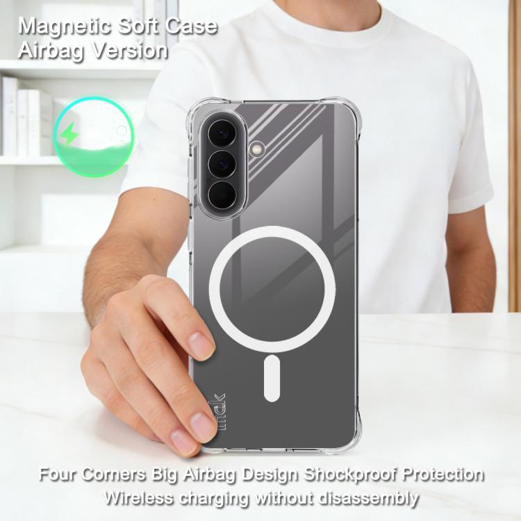 Magnetic Shockproof Airbag TPU Phone Case For Galaxy A26 5G, Raised Camera Protection Anti-Scratch Magnetic Protective Cover
