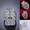 Women Fashion Owl Hollow Finger Ring Pretty Cute Fashion Accessories Gift