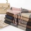 Retro Plaid Scarf for Women In Winter High End Korean Version for Students  Imitation Cashmere Plaid Warm Scarf for Men