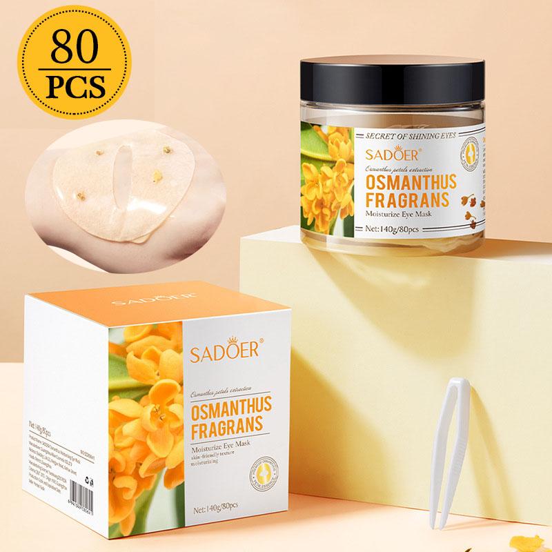 Увлажняющая маска для глаз с золотым османтусом, патчи, увлажняющие средства для ухода за кожей вокруг глаз