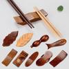6Pcs Multifunctional Spoon Wooden Chopstick Pillow Chopstick Holder Kitchen Tableware Chopstick Rest