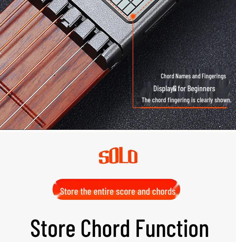 Ukulele Chord Trainer: Pocket Guitar Finger Trainer & Fretboard Practice Tool