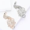 High-End Fashion Alloy Rhinestone Peacock Brooch Luxury Atmospheric Women'S Sweater Cardigan Corsage Jewelry Pin