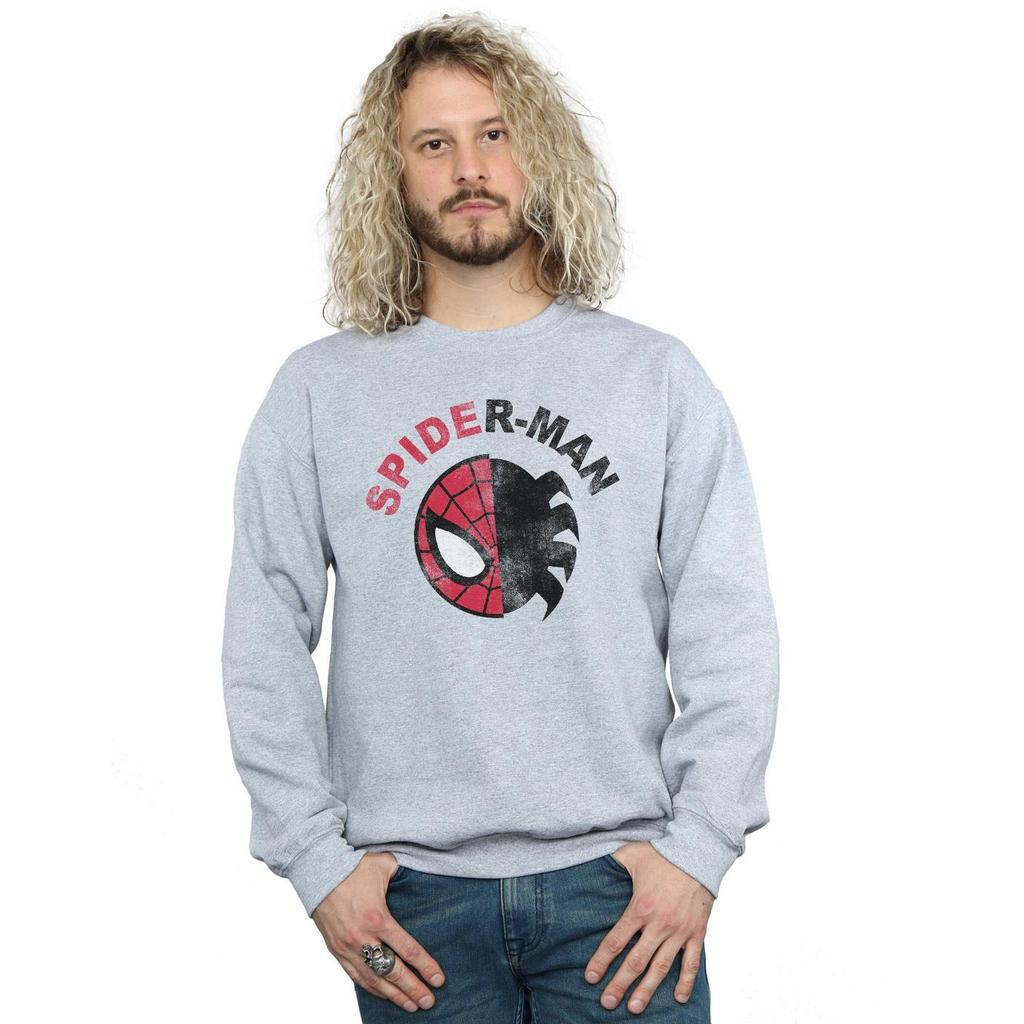 Marvel Mens Spider-Man Classic Split Sweatshirt