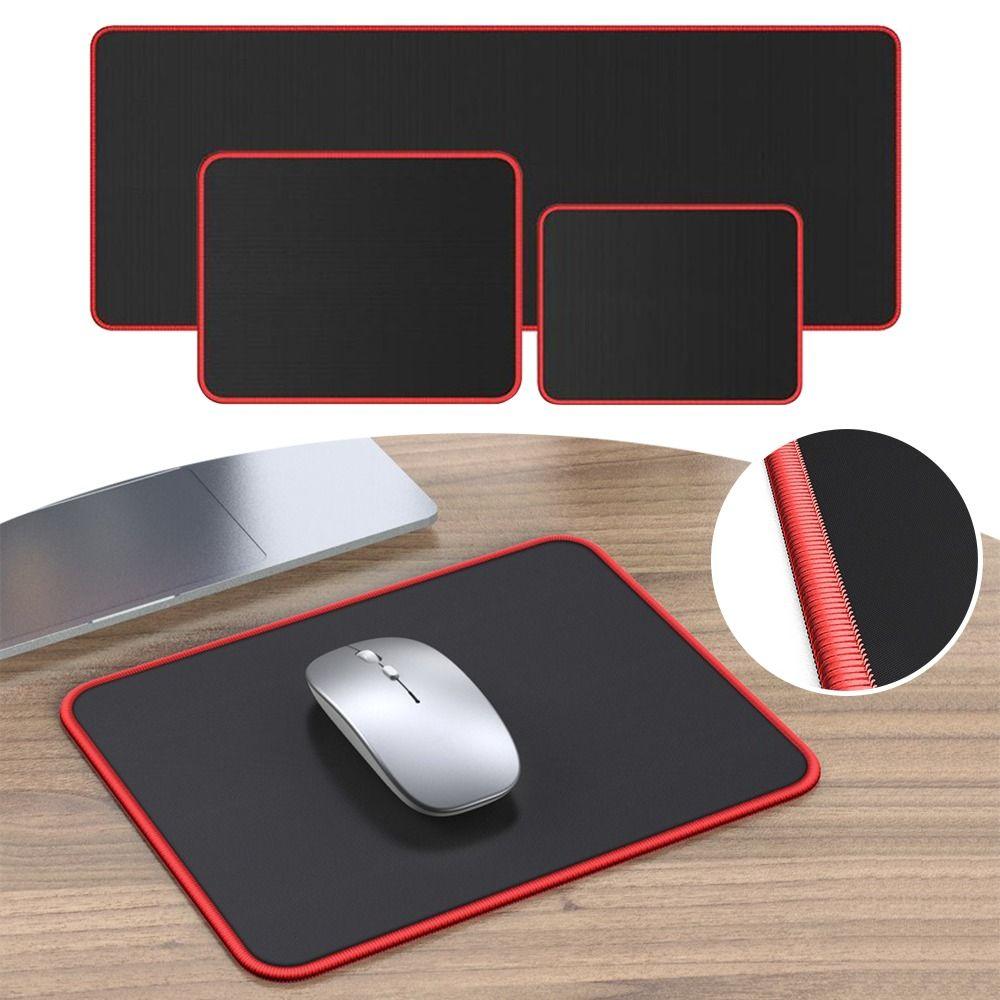 Black Mouse Pad Large Size Desk Mat New Mousepad Office