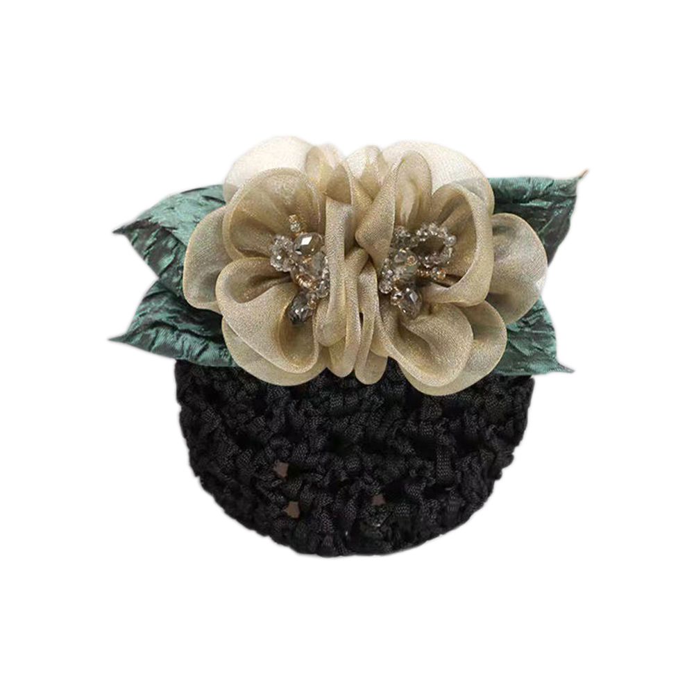 Бортпроводник Медсестры Аксессуары для волос Женская заколка Корейский стиль Головной убор Цветок Сетка для пучка Снуд