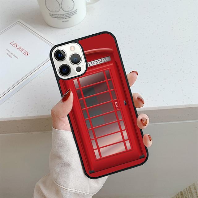 Telephone Box London Union Jack Phone Case For iPhone 17 Air 13 12 14 15 16 Cover For Apple Pro Max 6S Plus