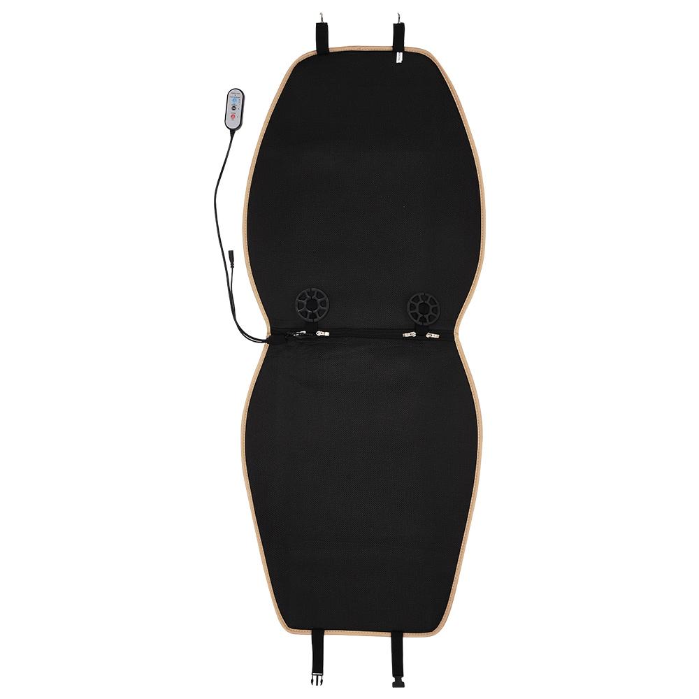 1x 12 В нагреватель и охладитель массажный чехол для сиденья автомобиля с внешним пультом дистанционного управления, вентилируемый вентилятор охлаждения подогрев теплый коврик для сидения