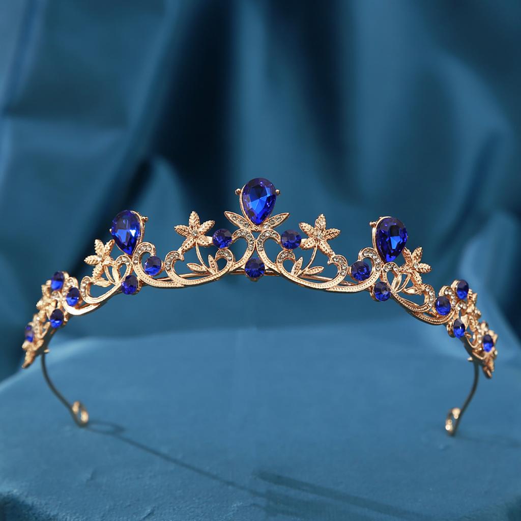 Bridal Crown Headdress Modern Simple Baroque Crystal Crown Hair Accessories Wedding Dress Accessories