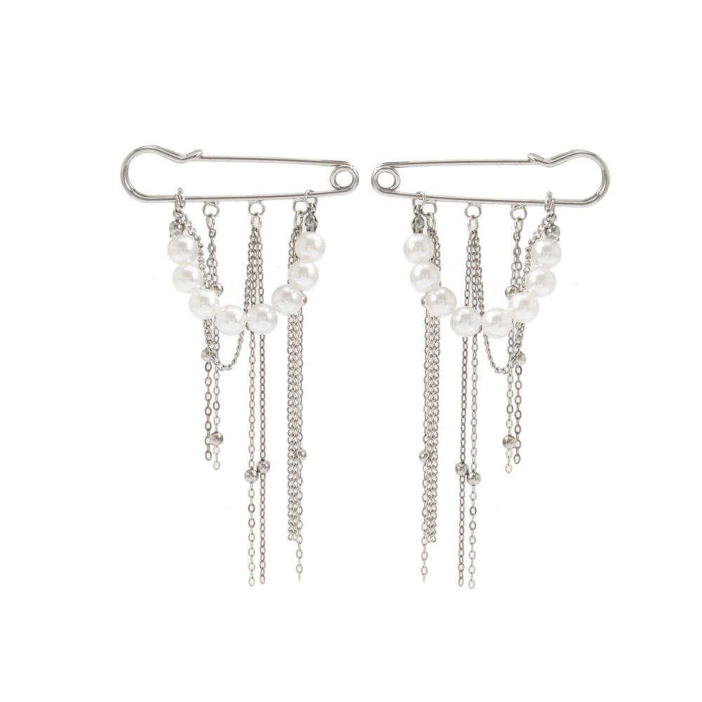 Кисточка Джинсовая Брошь Съемная Подвеска-Крест Джинсовая Цепочка Аксессуары для Одежды