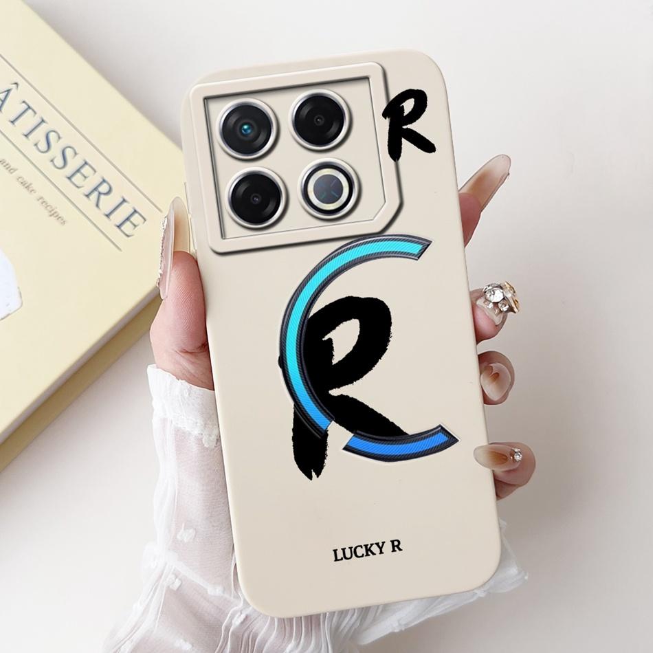 Для Infinix GT 20 Pro X6871 Чехол для телефона с счастливой начальной буквой Для Infinix GT20 Pro 5G Мягкие силиконовые противоударные чехлы