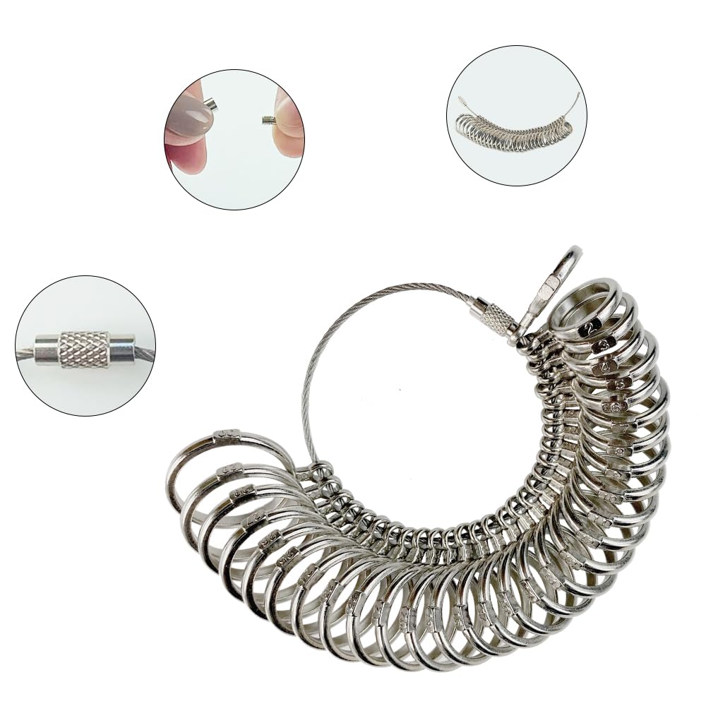 JINTONG Ring Gauge Japanese Standard Size Professionally Metal Easy to Use - 1-30 - Designed, Accurate, Lightweight, -