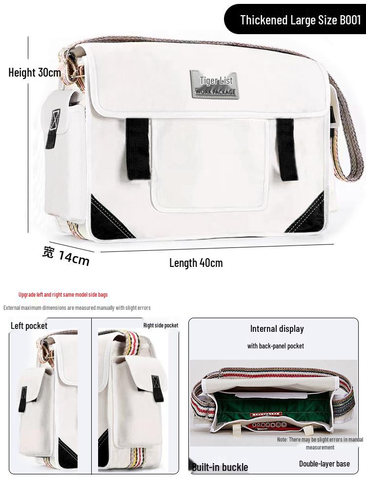 Износостойкая холщовая сумка-кроссбоди для инструментов электрика