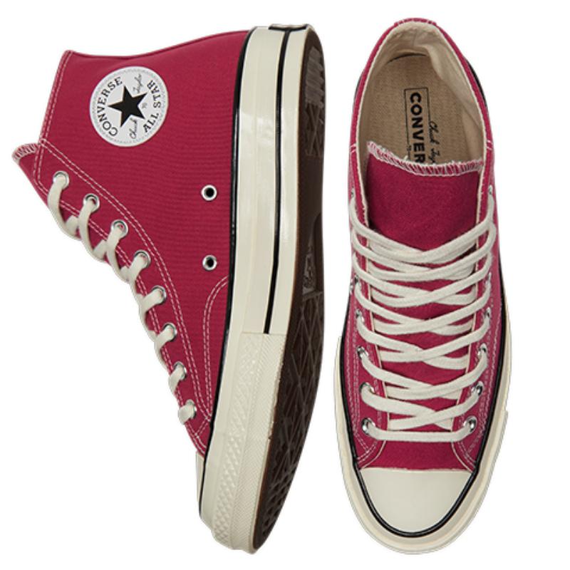 Converse Модные высокие кеды Chuck Taylor All Star 1970-х годов, эспадрильи унисекс красного и фиолетового цвета