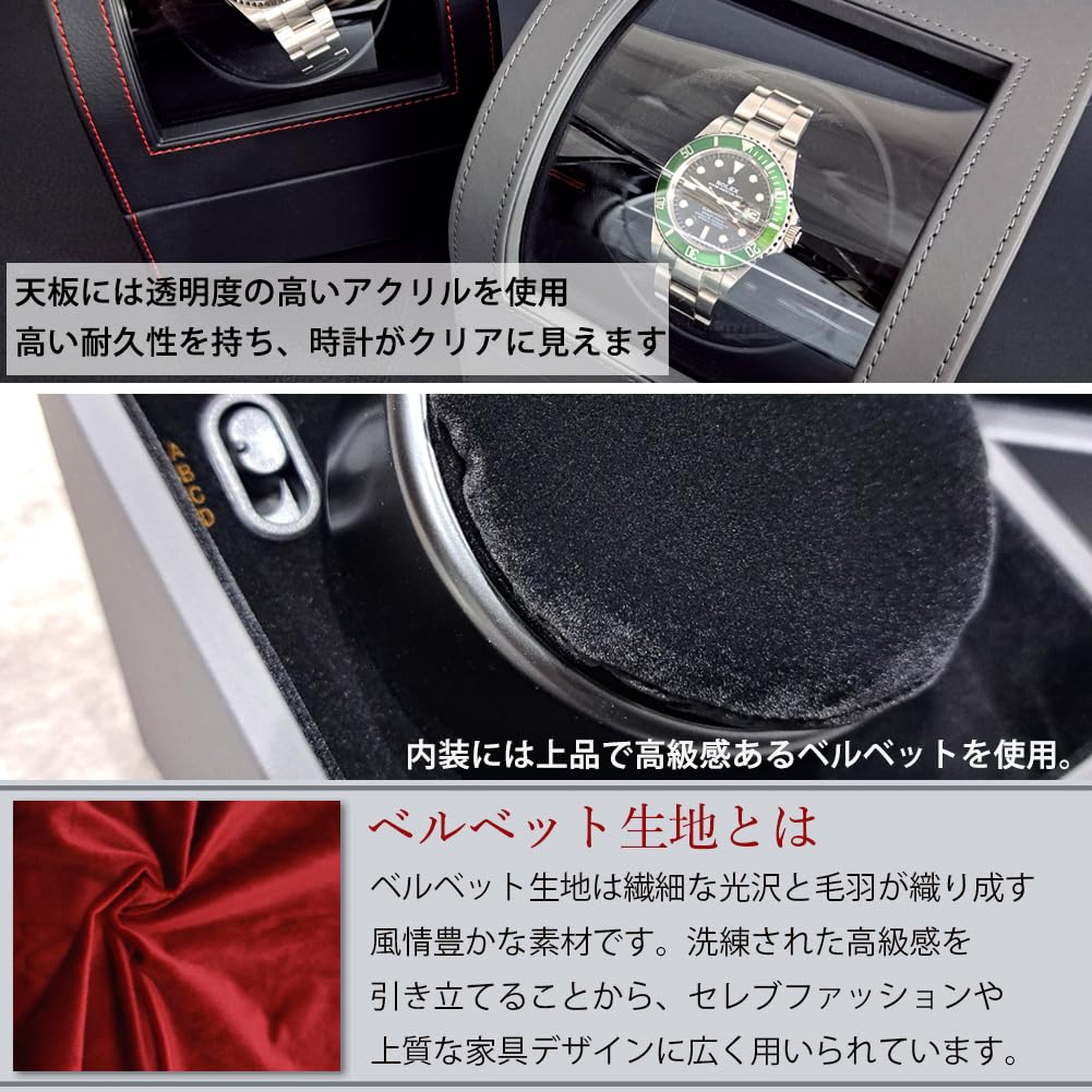 IGIMI заводная машинка 12 центральный стопор синтетическая кожа заводная машинка для часов черный 1 заводная машинка использует мотор Mabuchi совместимый с USB 4 режима переключения IG05050101002