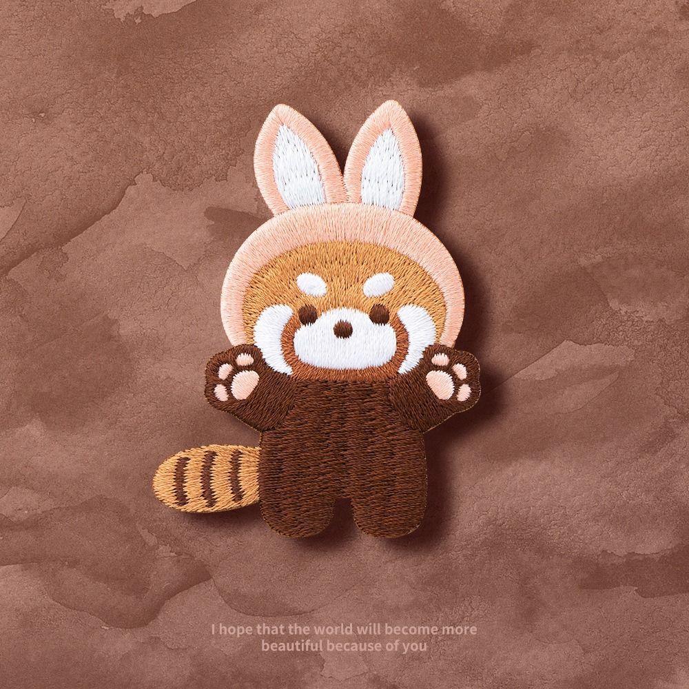 Брошь Красная Панда Панда Модная Медведь Тигр Животное Брошь Кролик Булавка Вышивка Красная Панда Булавка Подарок