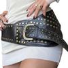 Punk Style Asymmetric Belt Chic Hollow Belt Vintage Leather Belt  Women