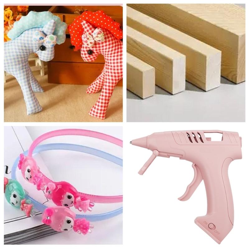 Wireless Hot Glues Guns 2000mAh Battery Fast Preheats 1.5Hs Runtime Silicone Insulated Nozzle Includes 10 Premium Sticks