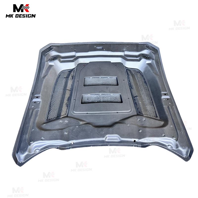 2024+ Ford Mustang Dry Carbon Fiber Hood Engine Cover