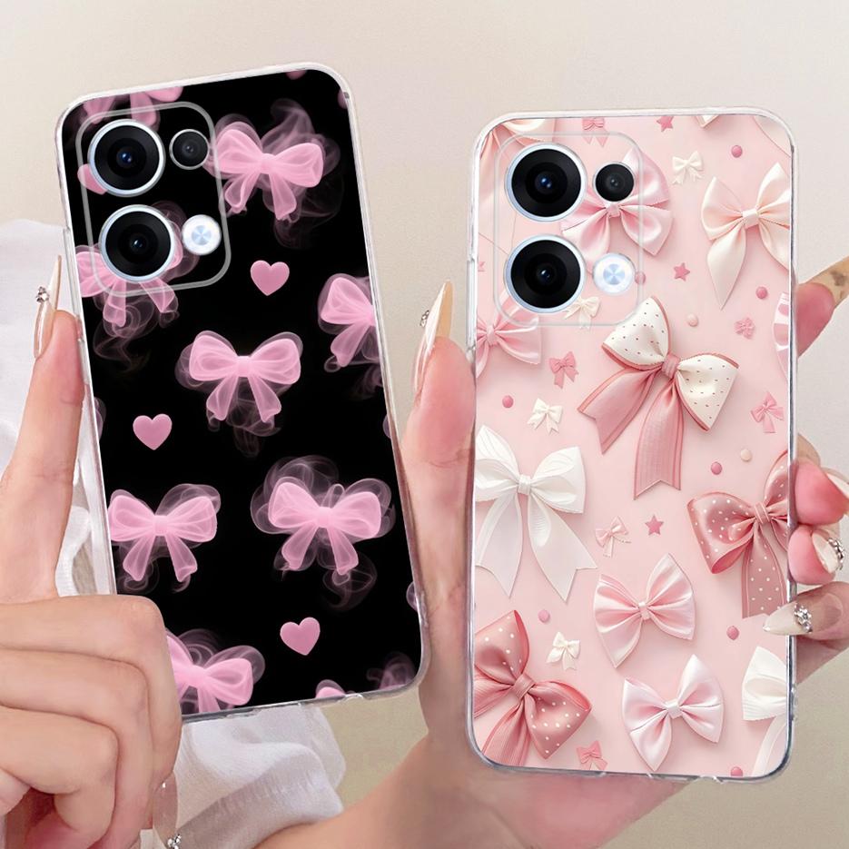 For Oppo Reno13 Pro Case CPH2697 Luxury Flowers Butterfly Painted Cover Soft Slim Phone Case For Oppo Reno 13 Pro Reno13 5G Bags