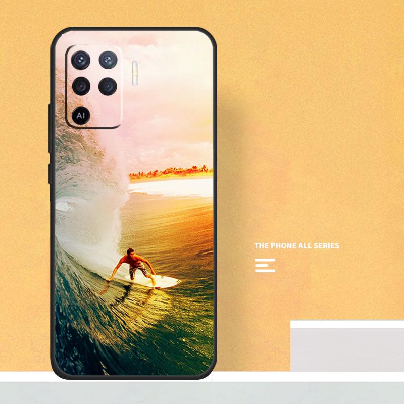 California Surfing Waves Case For Oppo A18 A38 A58 A78 A98 A5 Pro A6 A15 A54 A74 A94 A17 A57 A80 A60 A40 A16 A76 A96
