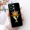 Для OPPO A6s CPH2789 2026 Модный чехол для телефона с буквой и короной Для Oppo A6S 5G Мягкие силиконовые чехлы из ТПУ