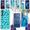 Чехол для телефона Samsung Galaxy S26 S25 S24 S23 S22 Ultra S20 S21 FE 5G Plus Мягкий прозрачный чехол Океанский дельфин