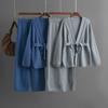 Loose Casual Fashion Sweater Set Women's New Knitted Cardigan Jacket Wide-leg Pants Two-piece Set
