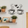 Простая кофейная чашка Любовь Кафе Атмосфера Украшение Украшение Наклейки на стену