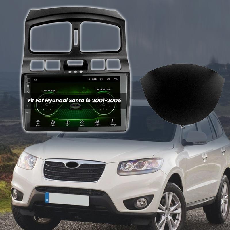 Панель-рамка для 9-дюймовой автомагнитолы Hyundai Santa fe 2001-2006