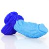 Blue Tyrant Mixed Color Liquid Silicone Big Penis Simulation Fake Penis Female Masturbation Device Anal Plug Adult Products