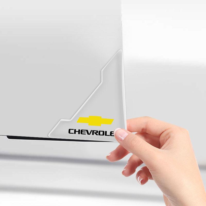 2 шт. Прозрачная накладка на угол двери автомобиля Защитная наклейка от царапин Для Chevrolet Spark Captiva Camaro Lova Aveo Автомобильное зеркало заднего вида Козырек от солнца