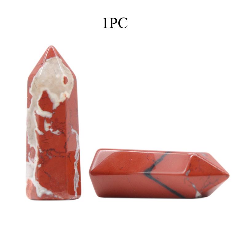 1 шт. Рейки Энергия Исцеления Кристалл Точка Орнамент Украшение, Натуральный Камень Резная Шестиугольная Призма Драгоценный Камень Домашний Декор Ювелирные Изделия Мелкая Мебель Ремесло