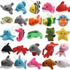 Mini Ocean Animal Plush Sea Creature Stuffed Animals for Party Small Keychain Christmas Tree Goody Bag Stocking Easter Egg Cats 25-Pack Toys, Kids'