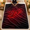 Flannel BlanketDetroit Red Wings Warm Soft Throw Blanket for Indoor Sofa Bed Living Room Use