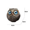The Wise Watcher of The Felt Lucky Owl Guardian Realistic Owl Beads Pendant Owl Animal Figurines Energy Lucky Decor Home Decor