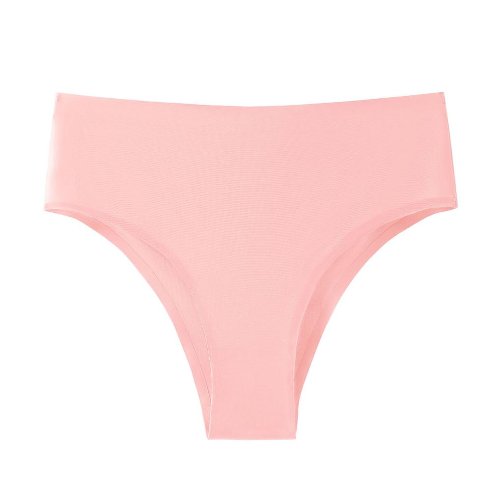 Нижнее белье из ледяного шелка, быстросохнущие трусики, бесшовные трусики для фитнеса, дышащие трусы со средней талией, женские трусы