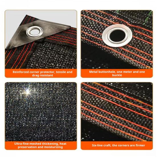 Теневая сетка для овощей и теплицы, устойчивая к УФ-излучению защита от солнца, усиленные углы, садовая солнцезащитная ткань с люверсами