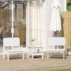 VidaXL Garden Chairs Set of 2 White 60x52.5x72 Cm Solid Pine Wood, Garden Seat, Outdoor Chair, Chair of 859323