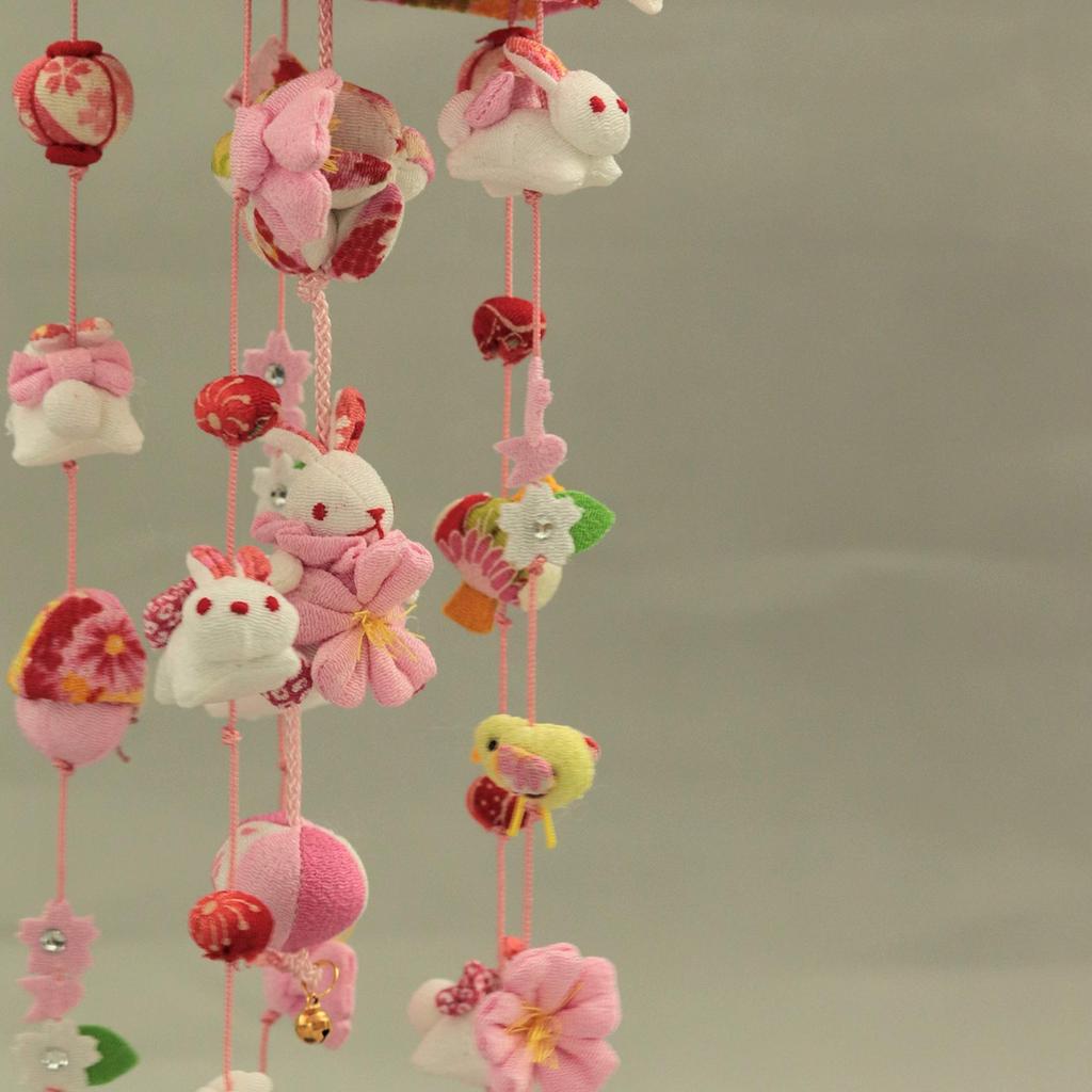 Hanging Hina Small Extra Small with Display Stand Doll, Rabbit, (48cm Tall),