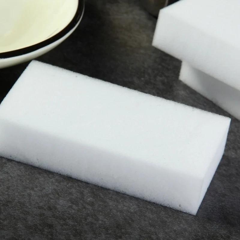 100 шт./лот меламиновая губка волшебная губка ластик серо-белый очиститель многофункциональный чистящий нано-губки для чистки 10x6x2 см