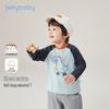 JELLYBABY Мальчики 7A Антибактериальная футболка с длинным рукавом и принтом динозавра