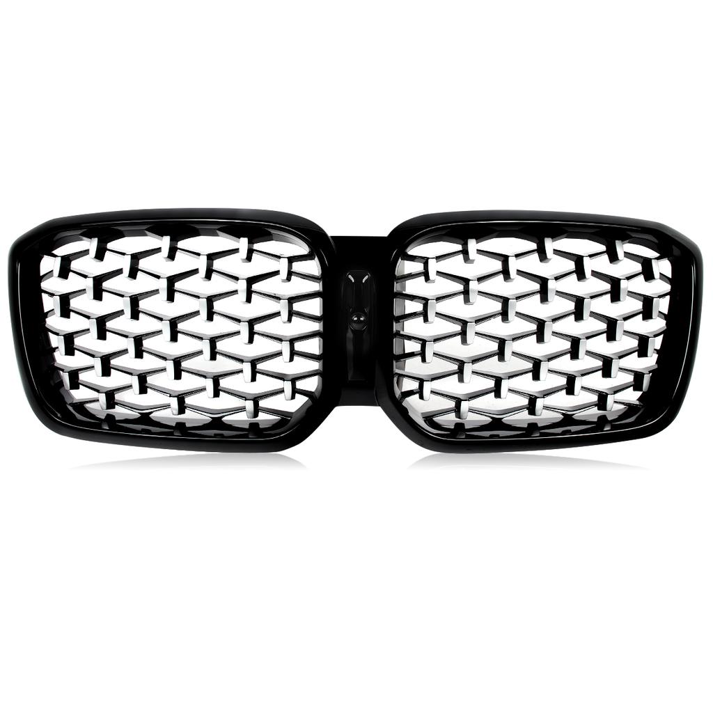Diamond Look Front Bumper Kidney Grille for BMW X3 G01 X4 G02 2022 2023 2024 M40i sDrive20i M Sport Center Grilles Mesh