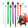 10Pcs Halloween Elastic Rope Sensory Toy Pumpkin Witch Ghost Skull Stretchy Noodle