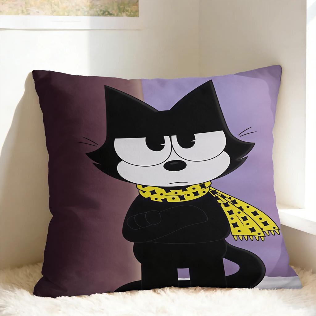Cartoon FFelix The Cat Pillowcases Funny Pillow Case For Wedding Party Home Decor Soft Pillow Cover