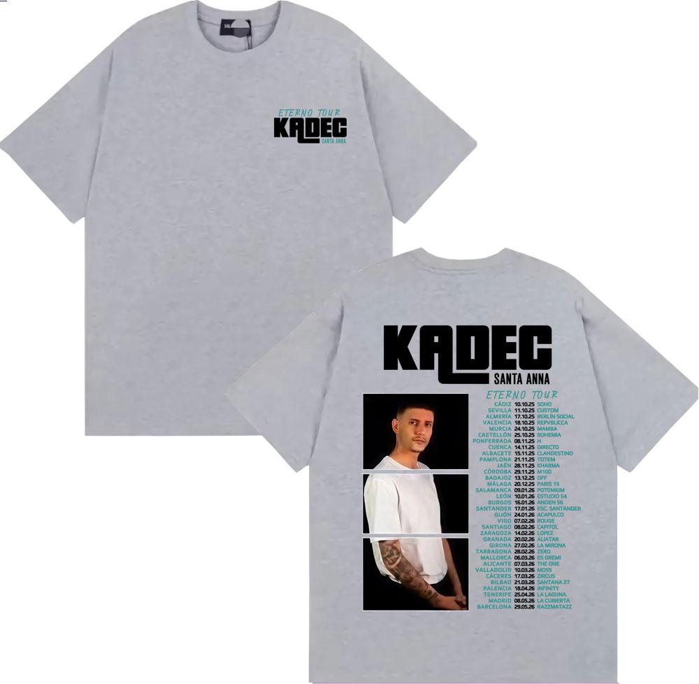 Kadec Santa Anna Eterno Tour 2026 Graphic Tshirts Men Women Fashion Vintage Short Sleeve T Shirts 100 Cotton Oversized Tshirt