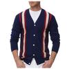Spring And  Men's Long Sleeve Sweater Striped Business Sweater